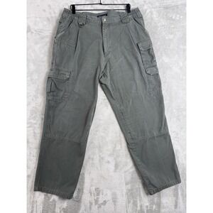 5.11‎ Tactical Men Taclite Pro Cargo Pants Jeans Green Pockets Flat Front 38x32